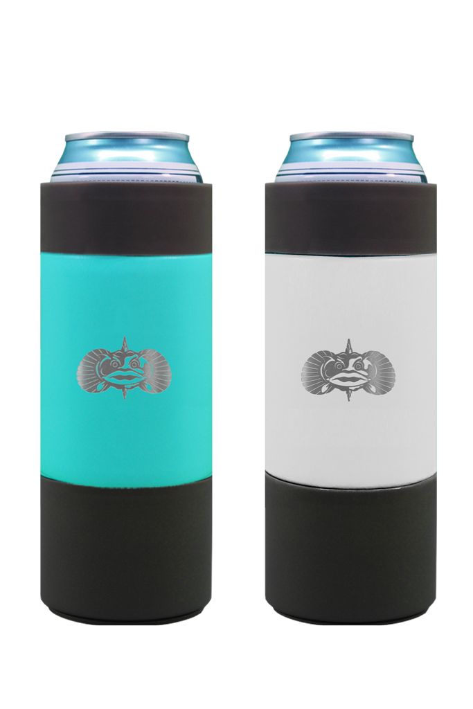 Non-Tipping Slim Can Cooler - White — The Horseshoe Crab