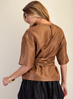 Mocha Tie Top