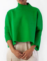 Aja Sweater ~ Mighty Green