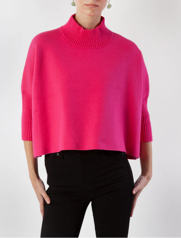 Aja Sweater ~ Super Pink