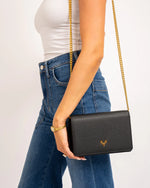 Taxidermy Ash Mini- Black Leather